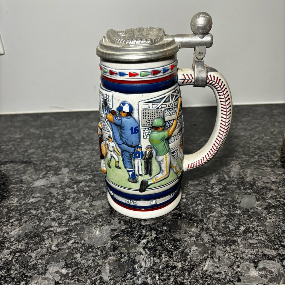 Vintage Avon Ceramic Collectible Mug baseball themed